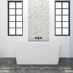 Rechthoekig eilandbad - 208 L - 150 x 70 x 55 cm - Wit - Acryl - SPICARA