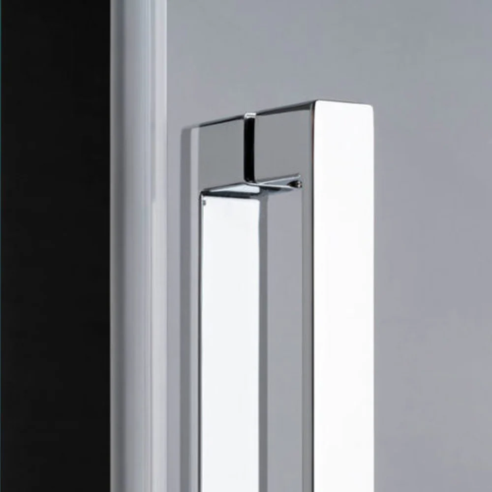 Rectangular shower enclosure corner opening cm 100x90 Lauren model 8 mm tempered glaswerk - RIGHT SIDE
