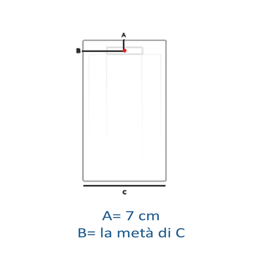 Resin shower tray model Titano 90x120 cm cream stone effect