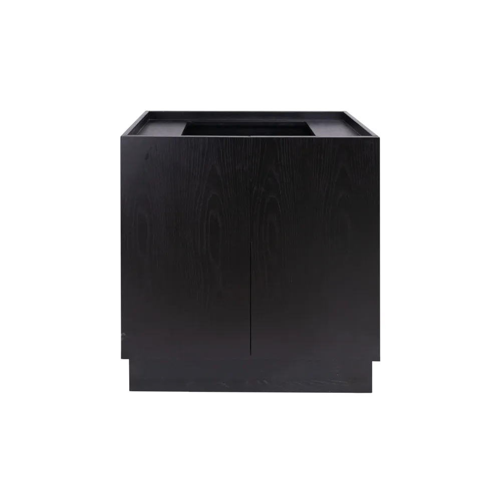 Scandinavisch Badkamermeubel Felix - Zwarte Eik - 84 cm