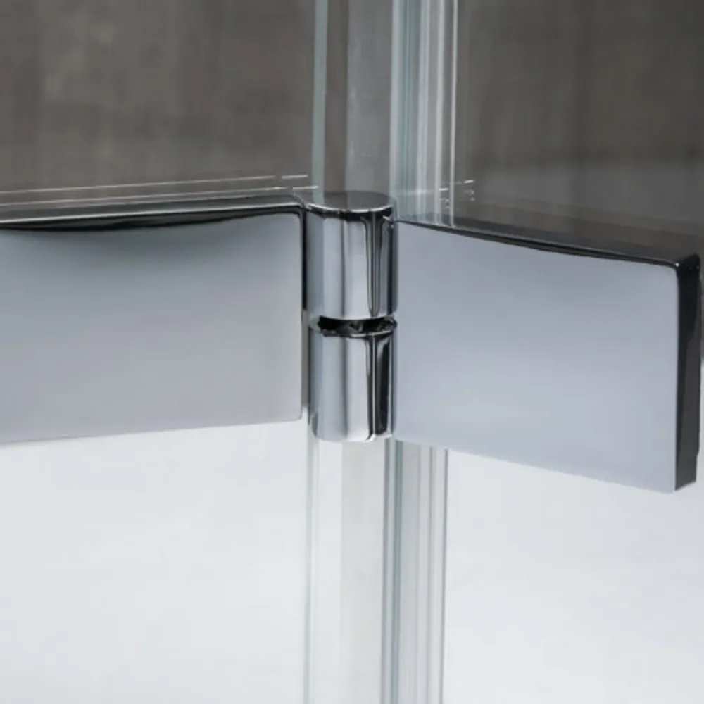 Shower enclosure niche right hinged door 100+90 cm Atlas model 8 mm tempered glaswerk