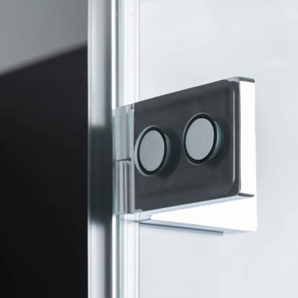 Shower enclosure niche right hinged door 100+90 cm Atlas model 8 mm tempered glaswerk