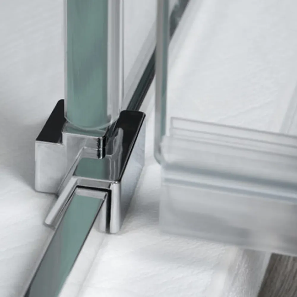 Shower enclosure niche right hinged door 100+90 cm Atlas model 8 mm tempered glaswerk
