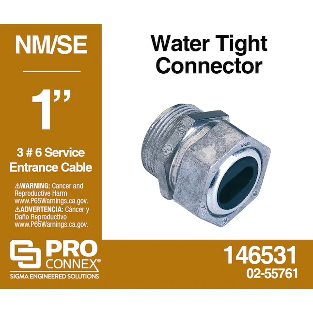 Sigma ProConnex 1- Die Cast Zink Sealing Connector Conduit Fittings