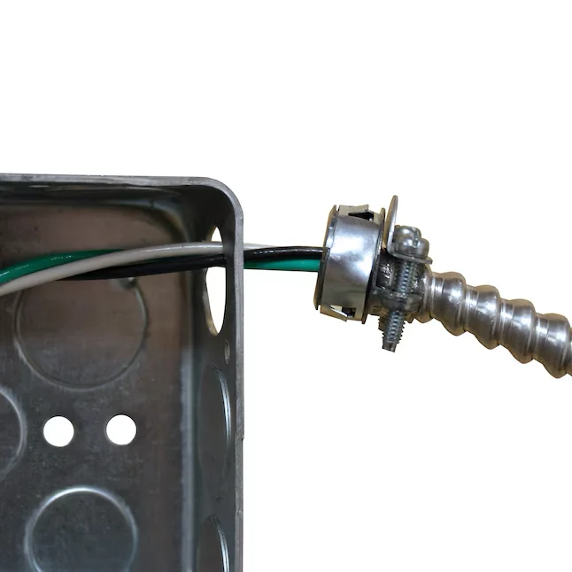 Sigma ProConnex 3/8- Flexible Die Cast Zink Combination Connector Conduit Fittings (2-Pack)