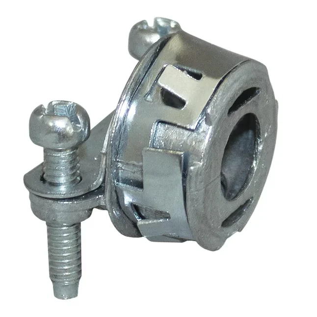 Sigma ProConnex 3/8- Flexible Die Cast Zink Combination Connector Conduit Fittings (2-Pack)