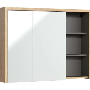 Spiegelkasten DEVON MC100 2D 100x18x75 Lichtbruin