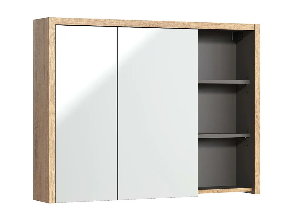 Spiegelkasten DEVON MC100 2D 100x18x75 Lichtbruin
