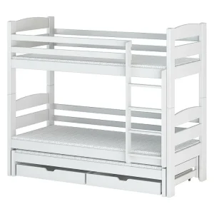 Stapelbed CEZAR BB012 90x180 cm Wit