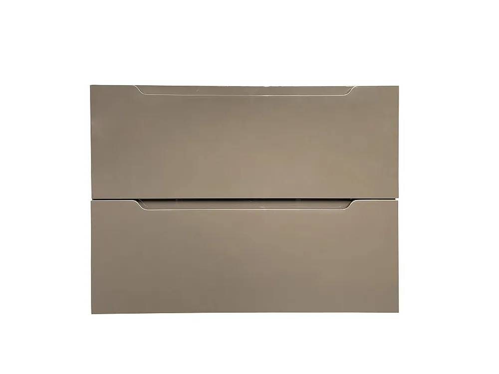 Taupegrijs hangmeubel enkele wastafel, 80 cm, STEFANIE