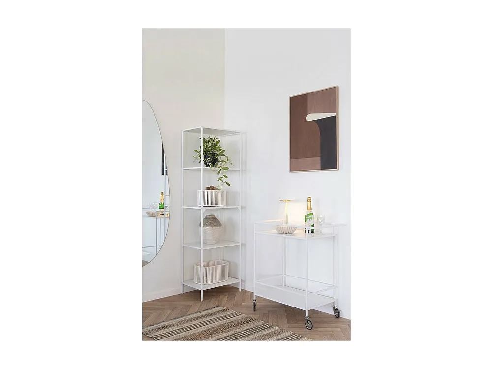 Trolley Vita, Wit, 40x68x79 cm, EPIKASA
