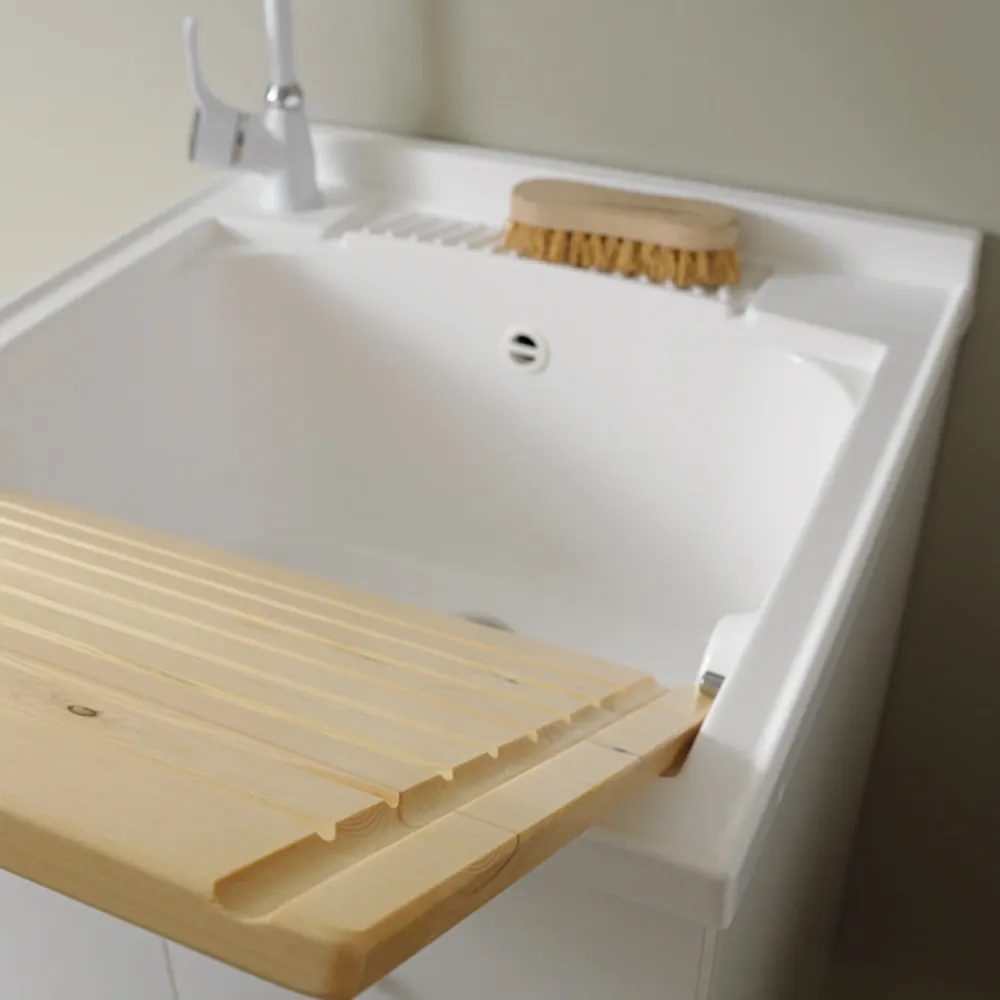 Xilon Laundry Sink 60x60 cm effen White color