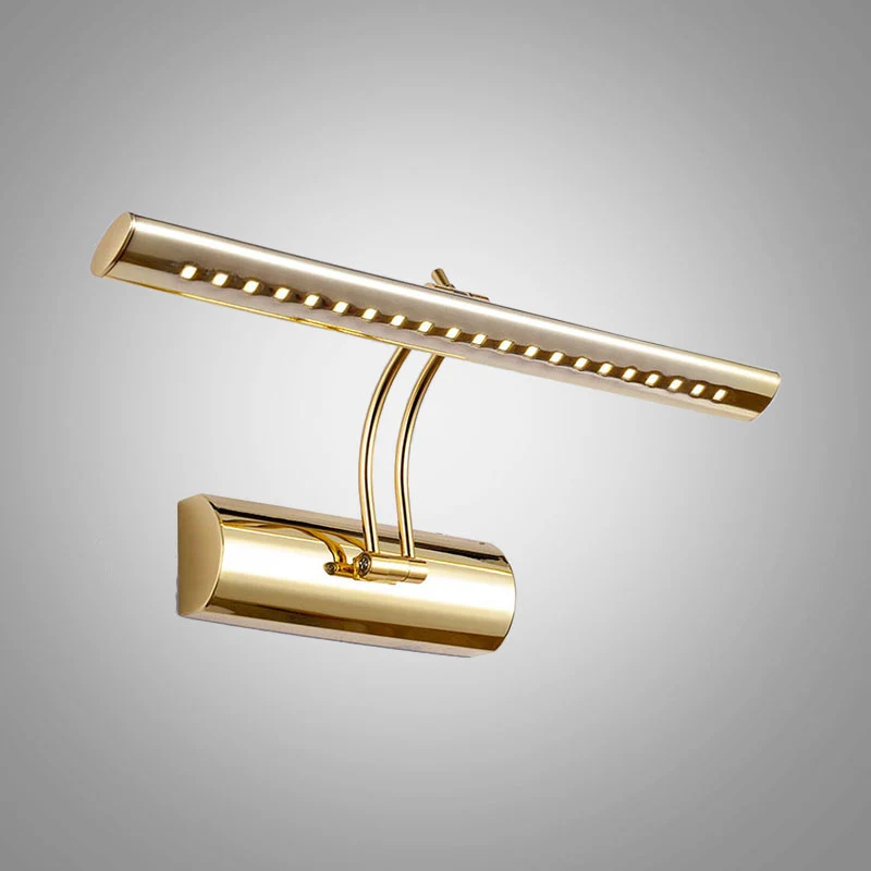 16"/21.5" Wide Linear Wall Mounted Lamp Modernism Metal LED Bathroom Vanity Wall Sconce Verguld Finish Gold