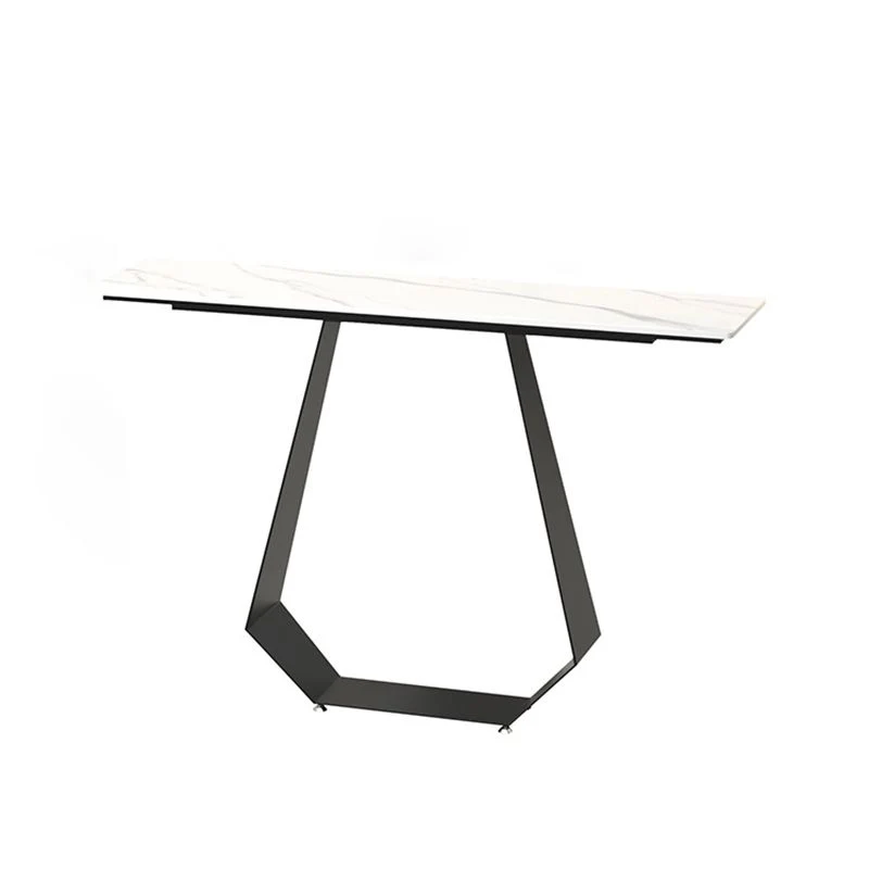 31.5" H Contemporary Console Accent Table Antique Finish Sofa Console Table Marble 31l