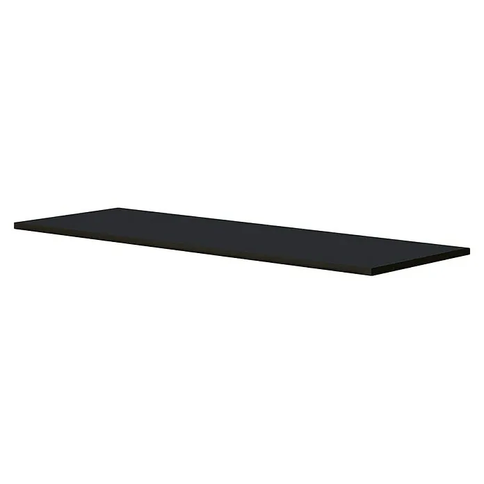 Allibert Wastafelblad Border - 46 x 120 x 1,9 cm, Zwart