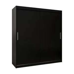 ARMARIO TOKYO DE PUERTAS CORREDERAS 200/180/62 2 puertas (Negro/Negro)