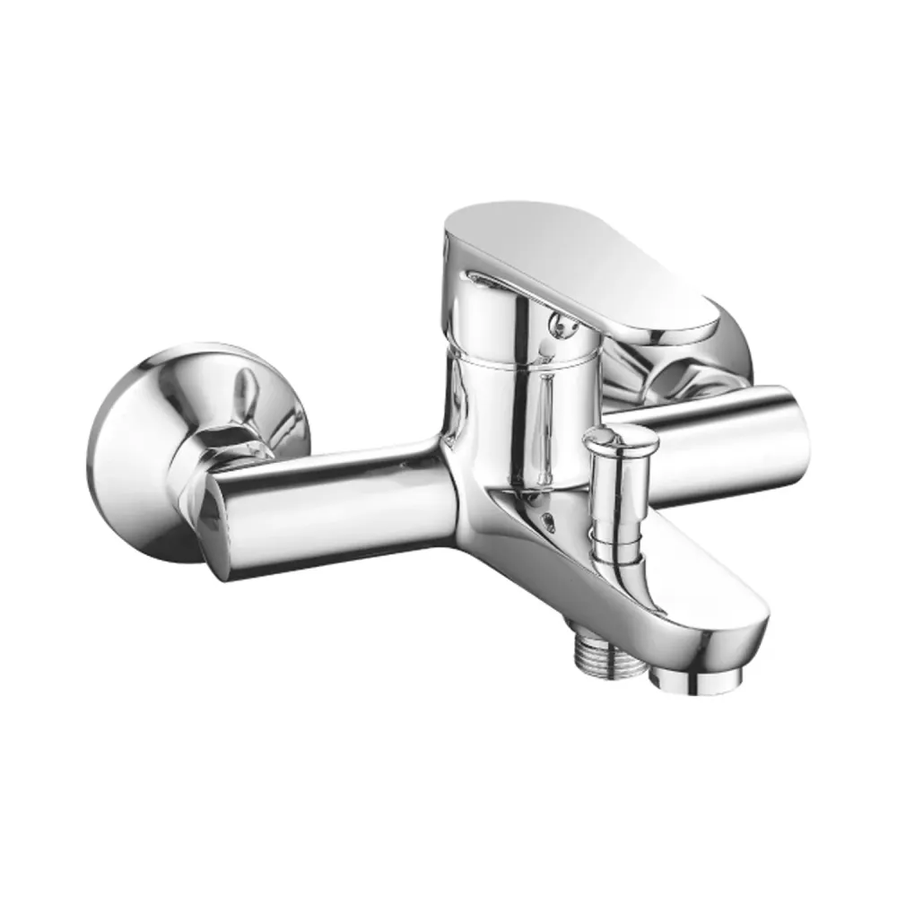 Bathtub mixer model Rose 2.0 chrome-plated messing diverter and duplex kit