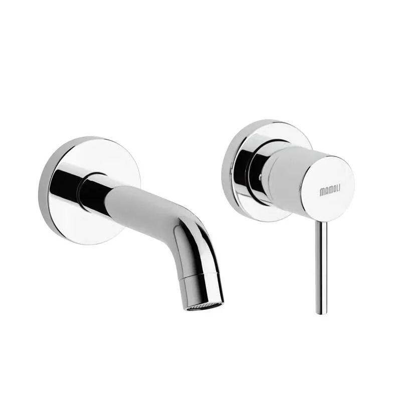 Built- Basin Mixer without Drain Chrome Geel koper Pico Collection Mamoli Rubinetterie