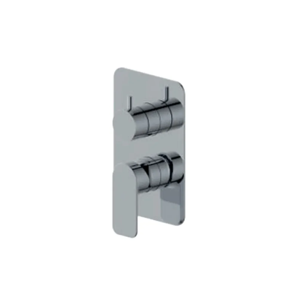 Built- single-lever mixer shower diverter RubiFlux Azzurro series - Verchroomd