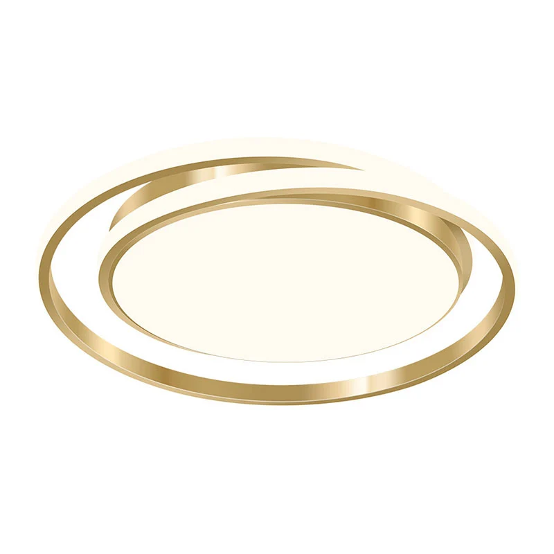 Circle Shaped Bedroom Flush Light Kunststof glas Minimalist LED Flush Ceiling Light Fixture Black