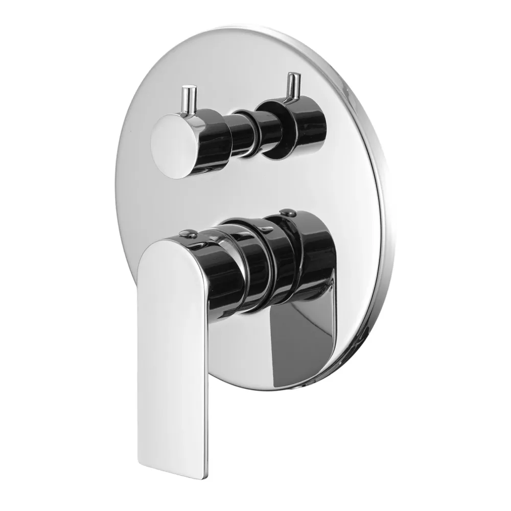 Composition built- basin mixers, bidet and two-way shower mechanical diverter verchroomd Ottomix