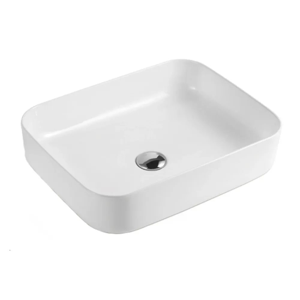 Console sink 50x40 ivoor ceramic BathCore Alba line