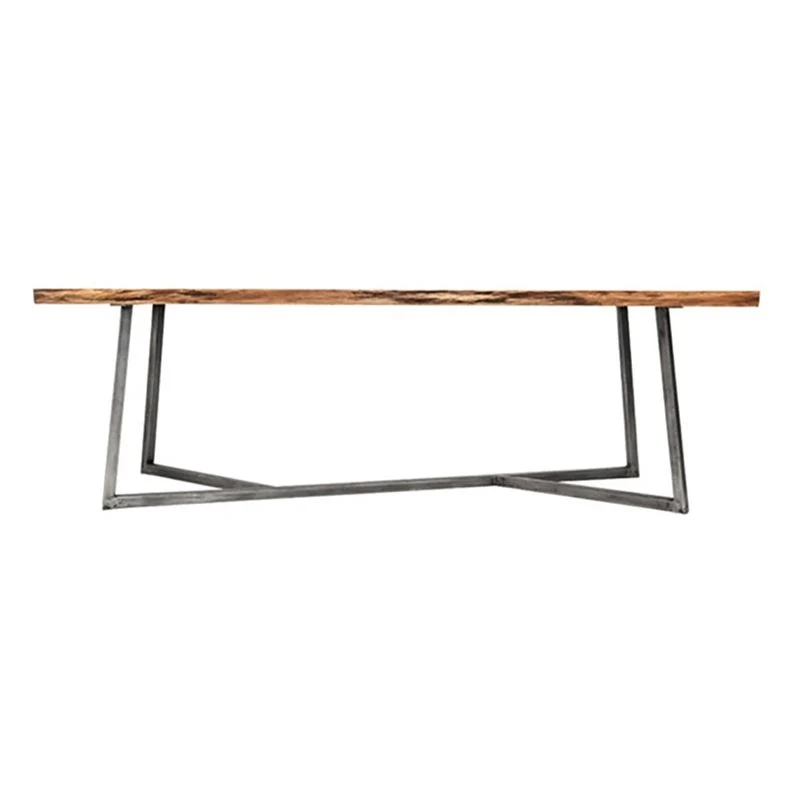 Contemporary Effen Wood Writing Desk Bedroom Computer Desk Metal Legs 47