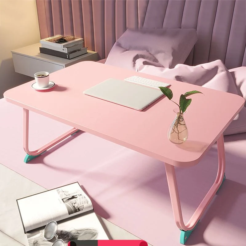 Folding Writing Desk Irregular Shape Task Desks 2-Legs Home Green