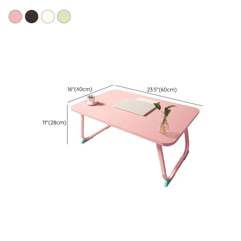 Folding Writing Desk Irregular Shape Task Desks 2-Legs Home Green