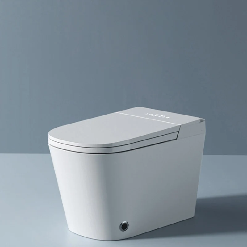 Foot Sensor Ceramic Heated Seat Contemporary Ivoor Floor Mount Bidet