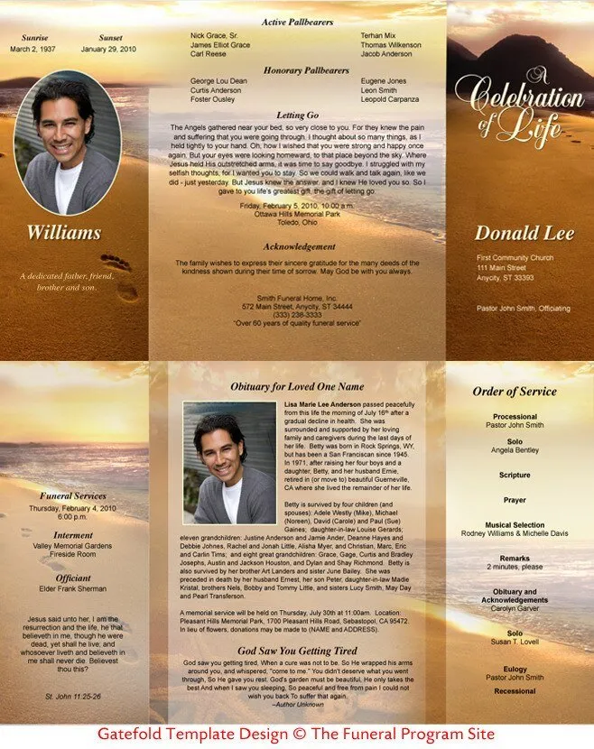 Footprints Gatefold Program Template Legal