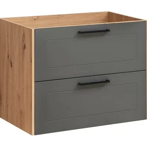 Kast Onder Wastafels MADERA CUW80 2D 80x46x61 Ecru