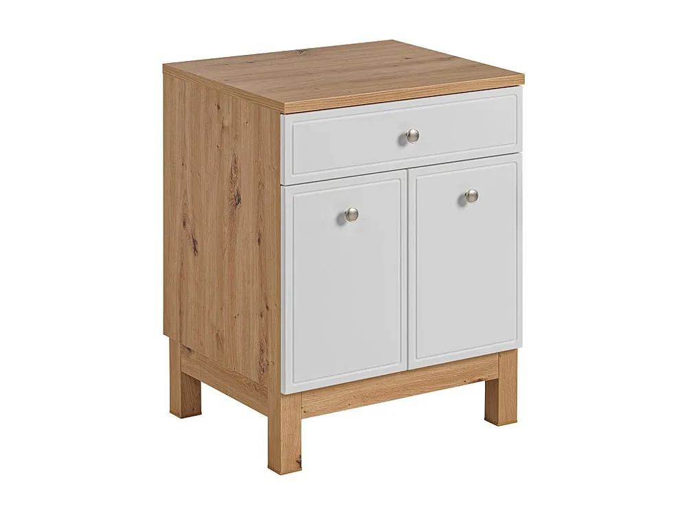 Kast Onder Wastafels SAMOA CUW90 2D1D 90x50x75 Wit