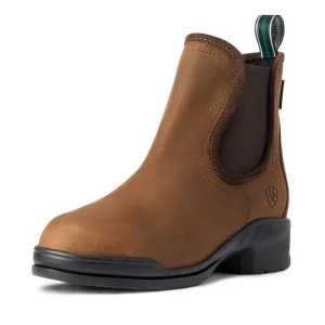 Keswick Women's Jodhpur Boots Staal Toe Distressed Brown 4,5