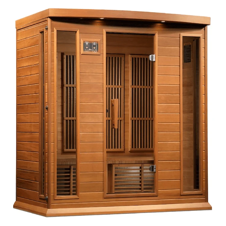 Maxxus 4-Person Near Zero EMF FAR Indoor Infrared Sauna + Rood Light Therapy | MX-K406-01-ZF CED