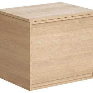 Meubel voor onder wastafel met Engelse lade en plank, 60 cm, eiken, MESLIVA