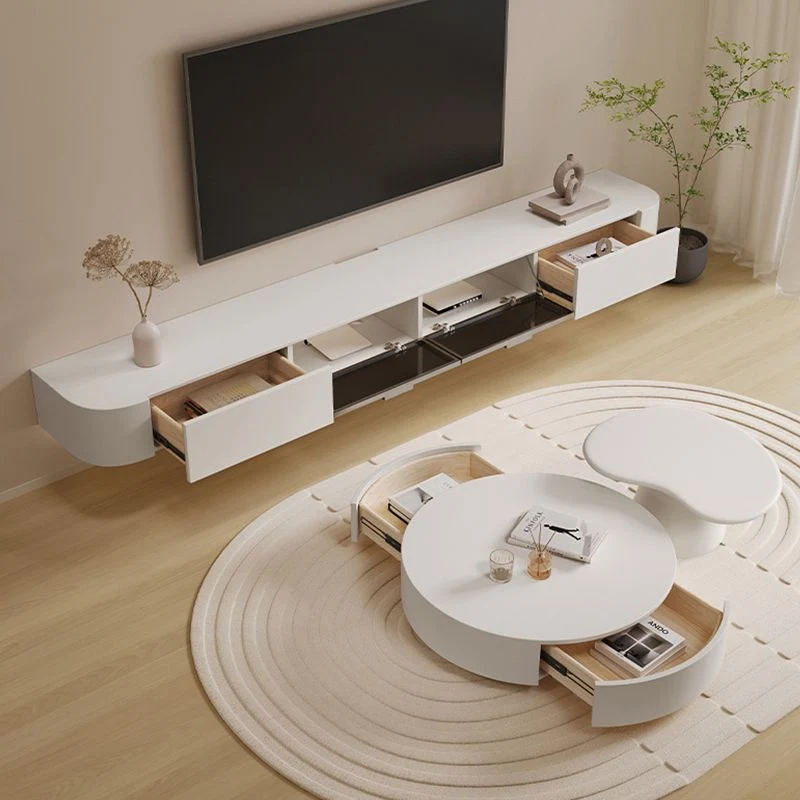 Modern TV Console Wandmodel TV Media Console 2 Drawers 71l