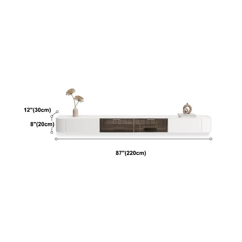 Modern TV Console Wandmodel TV Media Console 2 Drawers 71l