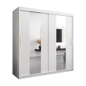 Pole kledingkast met schuifdeuren 200/200/62 2 deuren (wit/wit)