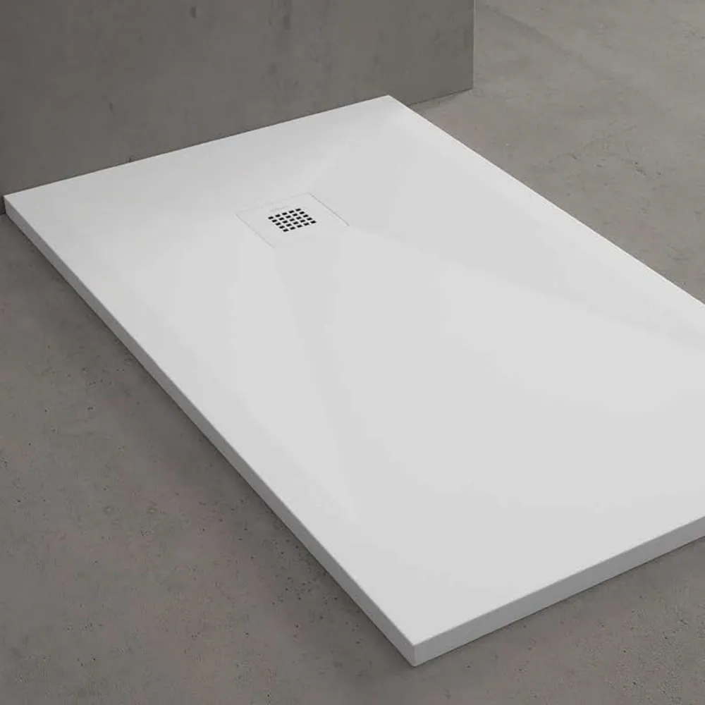 Shower tray resin model Plus 80x100cm parelmoer slate