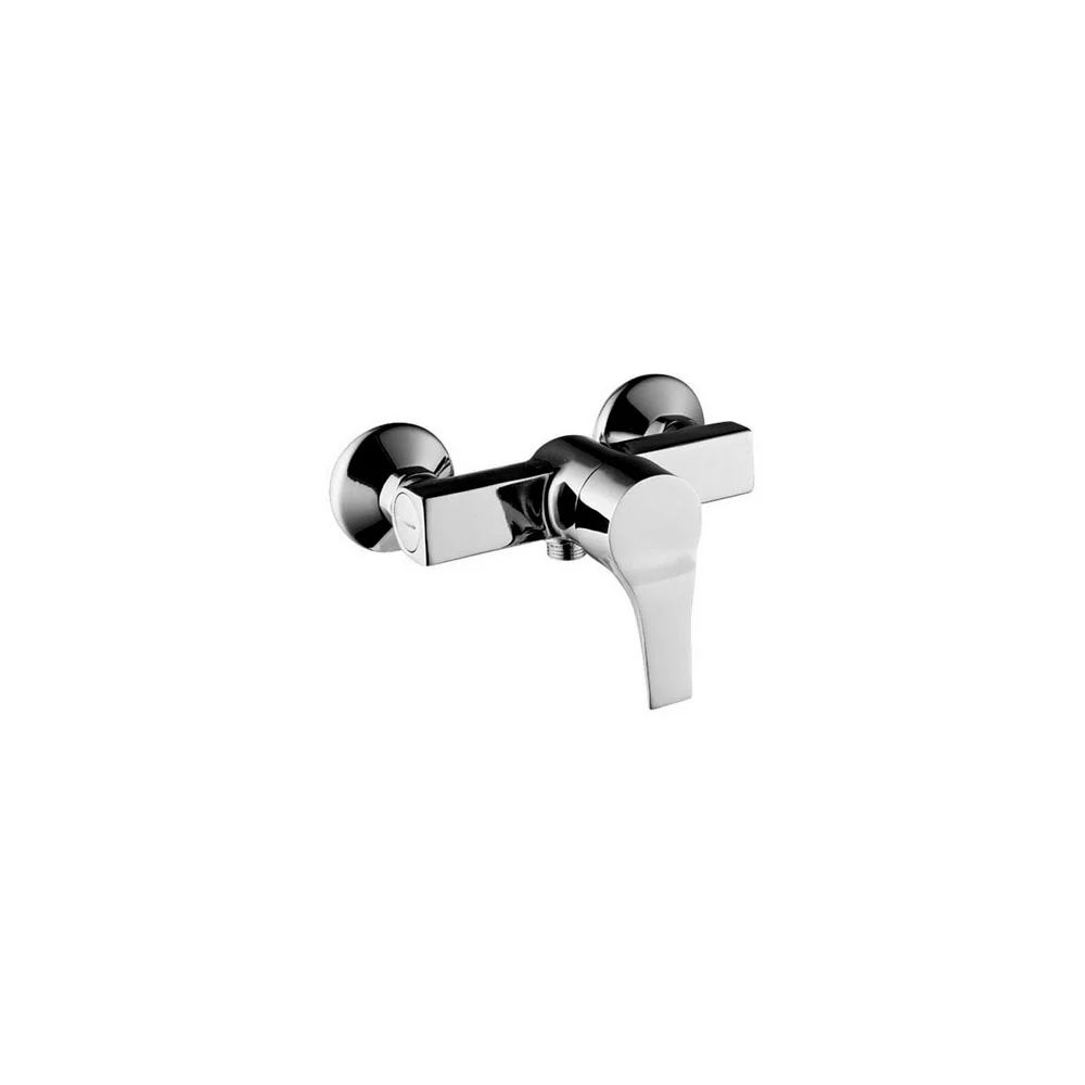 Single-lever external shower mixer Zucchetti Flat cartridge diam. 40