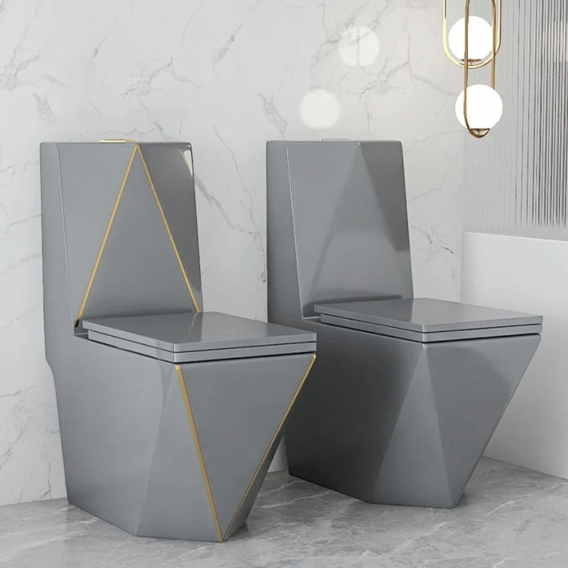 Traditional Siphon Jet Concealed Tank Flush Toilet Floor Mount Toilet Bowl Seat 15l