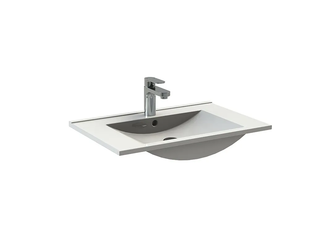 Wastafel - Wit - Afmetingen L62 x D40 x H18 cm - VIGOU