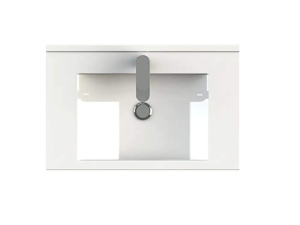 Wastafel - Wit - Afmetingen L62 x D40 x H18 cm - VIGOU