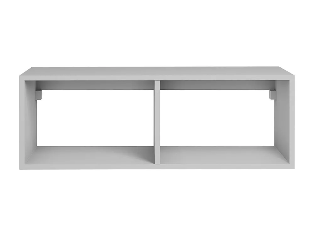 Zwevend wastafelmeubel met 2 nissen, wit, 94 cm, TEANA