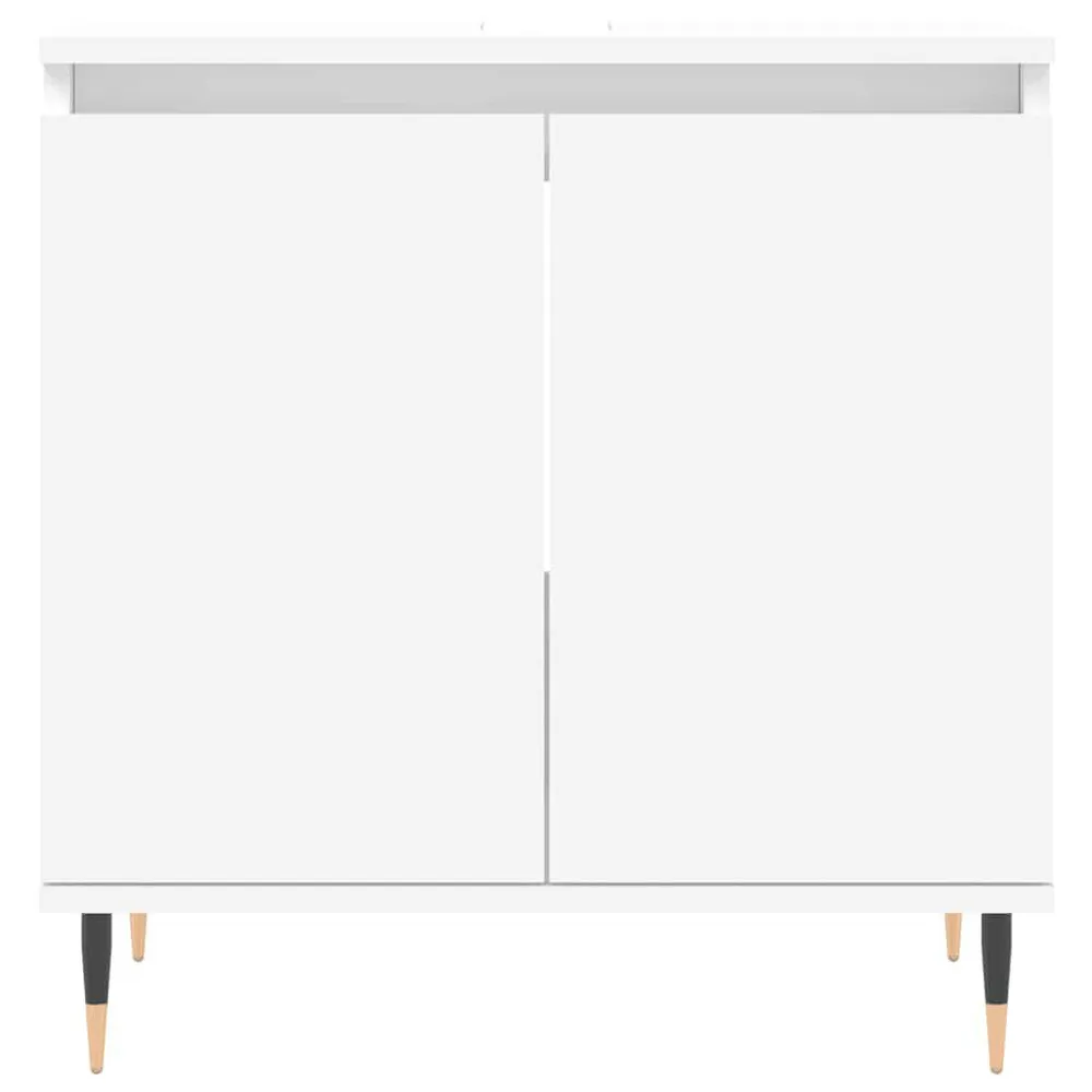 Badkamerkast 58x33x60 cm bewerkt hout zwart