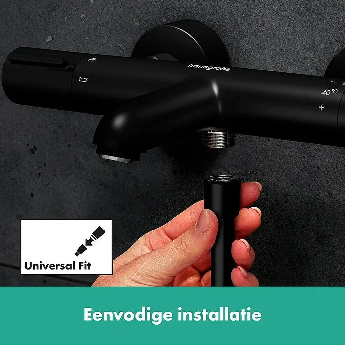 Hansgrohe Ecostat Badkraan Element - Zwart