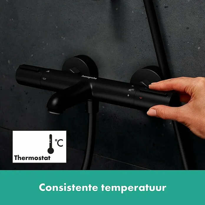 Hansgrohe Ecostat Badkraan Element - Zwart