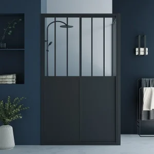 Douchescherm met schuifdeur - 120 x 80 x 195 cm - URBANIK - Koop nu rechttoe rechtaan online