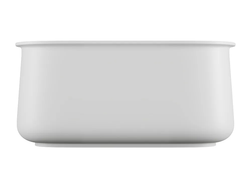 Mat wit losstaand bad - 130 x 74 x 60 cm - 195L - CALDRIA